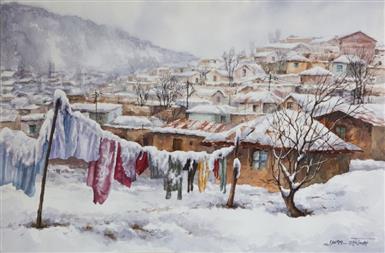 Winter in Village