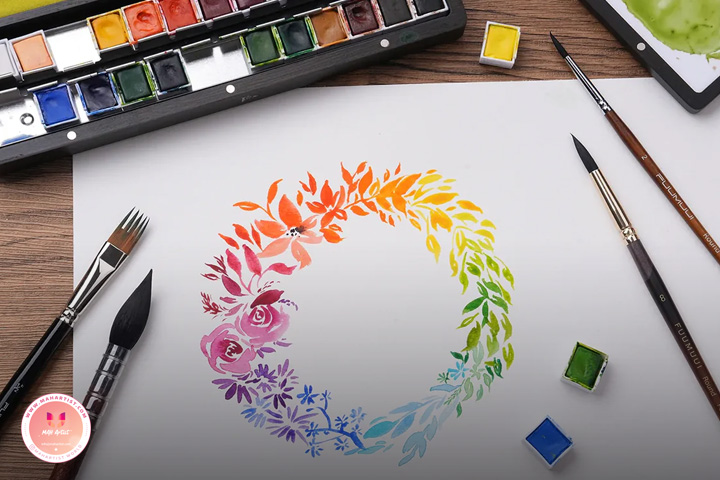 راهنمای ترکیب رنگ در آبرنگ برای مبتدی‌ها - نکات حرفه‌ای Color Theory