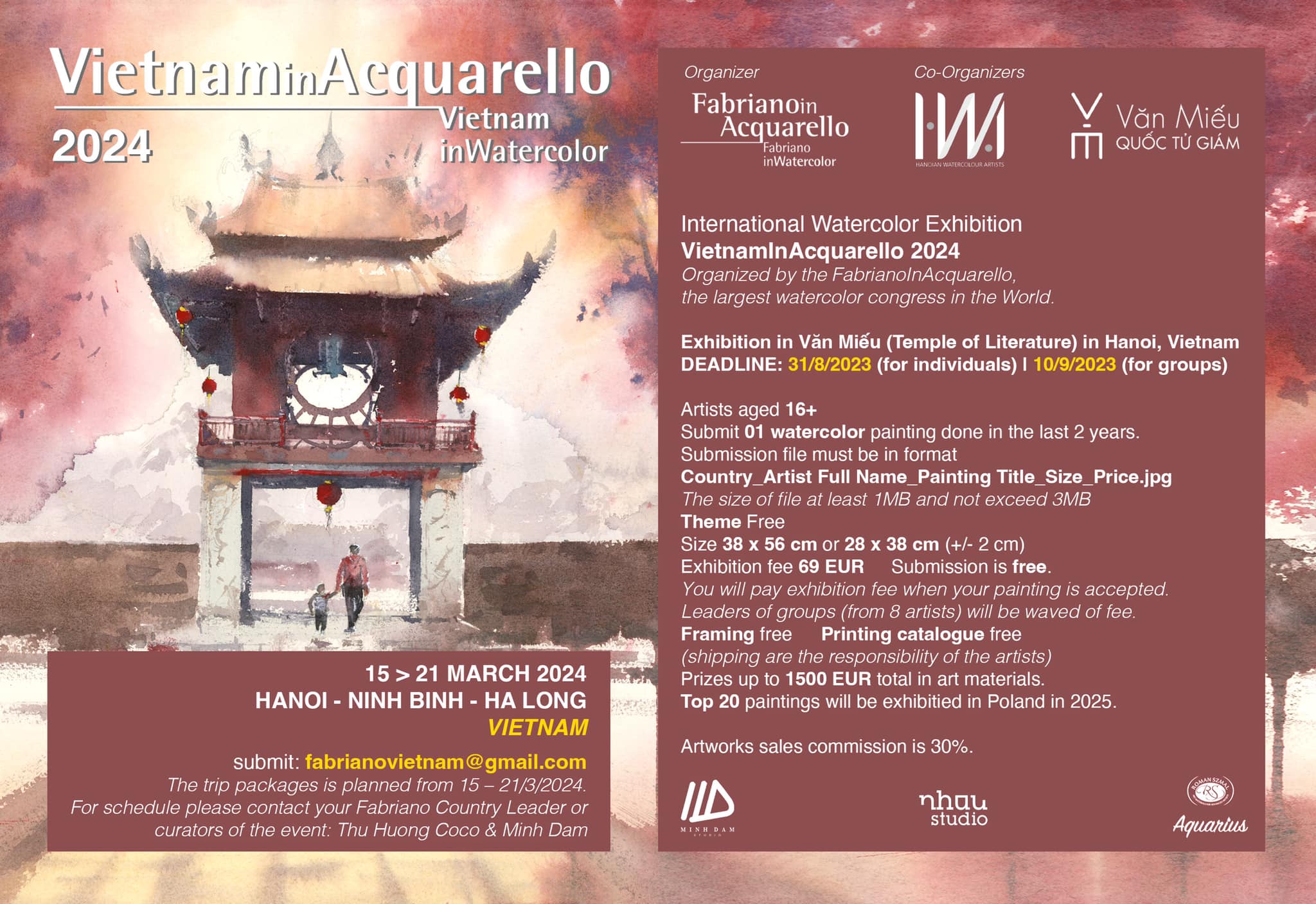 International Watercolor Exhibition Vietnam Acquarello 2024