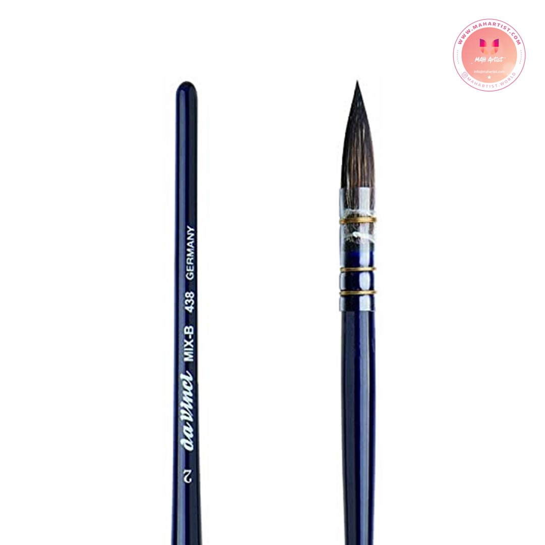 قلم موی داوینچی سرگرد ترکیب موی طبیعی و موی مصنوعی مدل COSMOTOP-MIX B سری 438 سایز 2