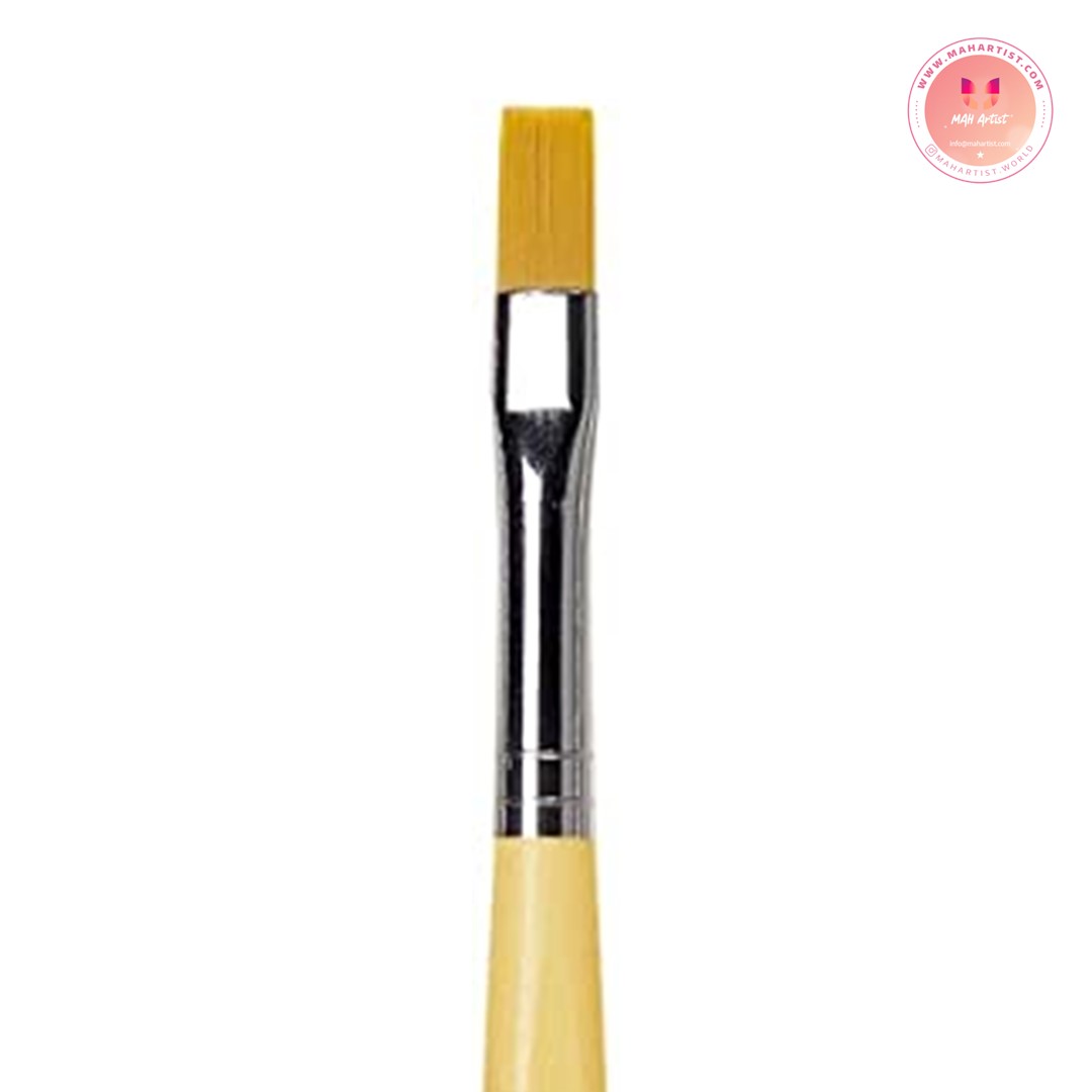 قلم موی داوینچی سرتخت مدل JUNIOR-synthetics سری 304 سایز 6