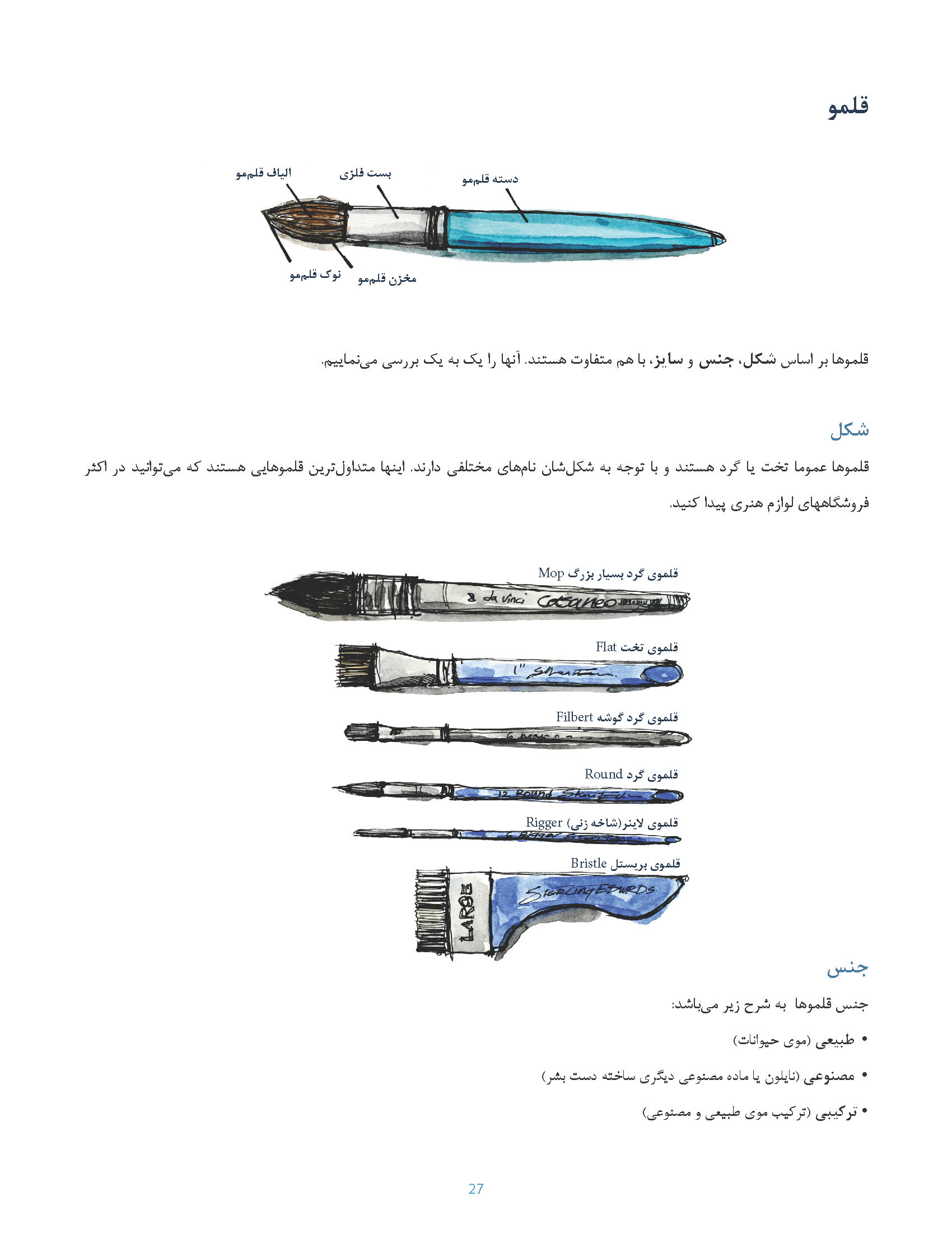 کتاب PDF مناظر دریایی آبرنگی با تکنیک ONE-WASH - پریسا دیبا