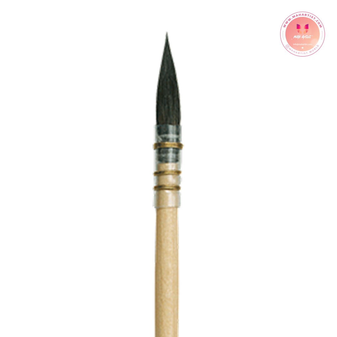 قلم موی داوینچی سرگرد دست ساز با موی طبیعی سنجاب روسی آبی مدل PETIT -GIRS سری 418 سایز -2