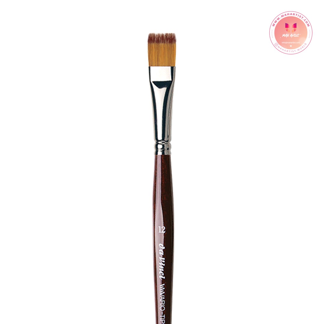 قلم موی داوینچی سرتخت مدل VARIO-TIP سری 1381 سایز 12
