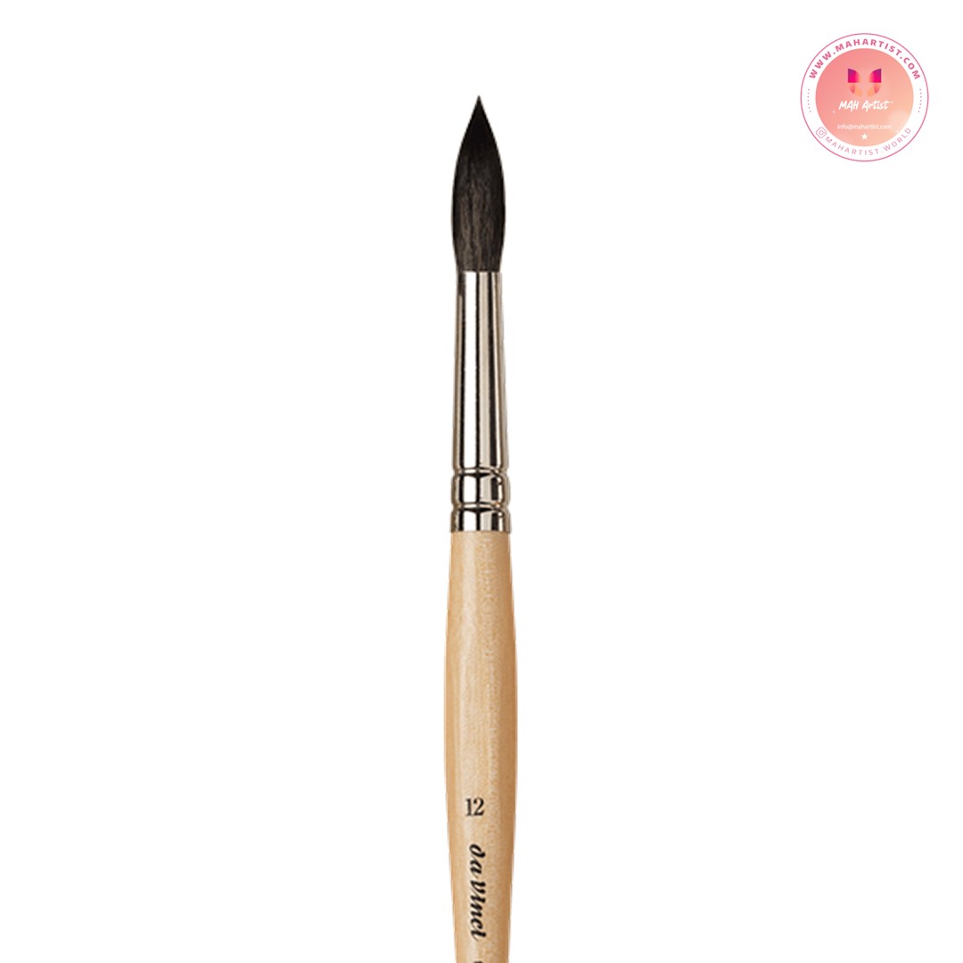 قلم موی داوینچی موی طبیعی سنجاب روسی آبی سرگرد مدل PETTIT GRIS PUR مدل 5590 سایز 12