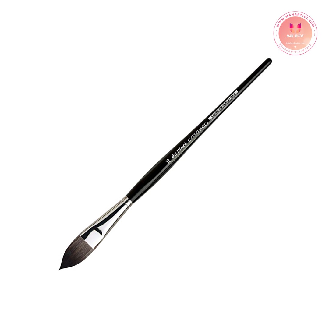 قلم موی داوینچی بیضی شکل نوک تیز مدلCASANEO  سری 898 سایز 16