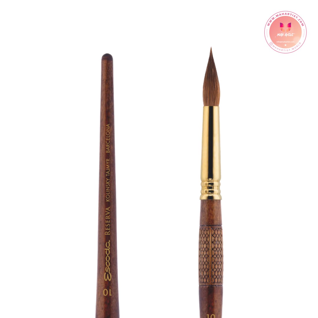 قلم موی اسکودا مدل، RESERVA، Round Kolinsky Tajmyr، سری 1212-سایز 8