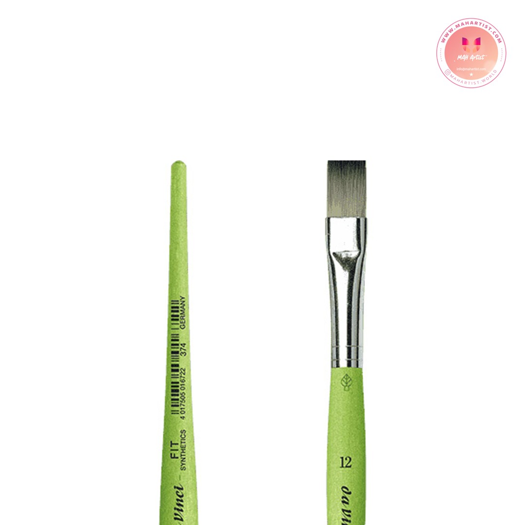 قلم موی داوینچی سرتخت مدل FIT-synthetics سری 374 سایز 12