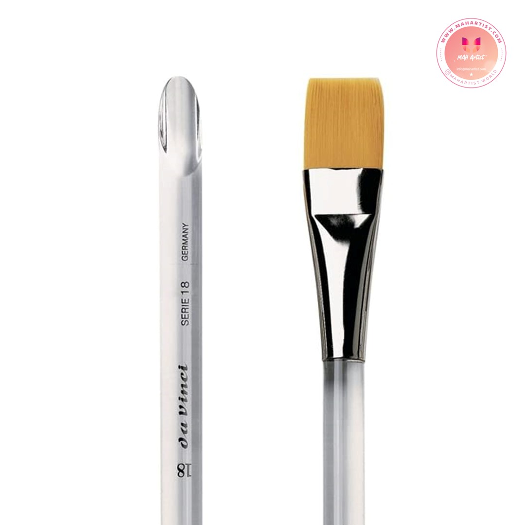 قلم موی داوینچی مدل NOVA wash brush تخت سری 18 - سایز 18