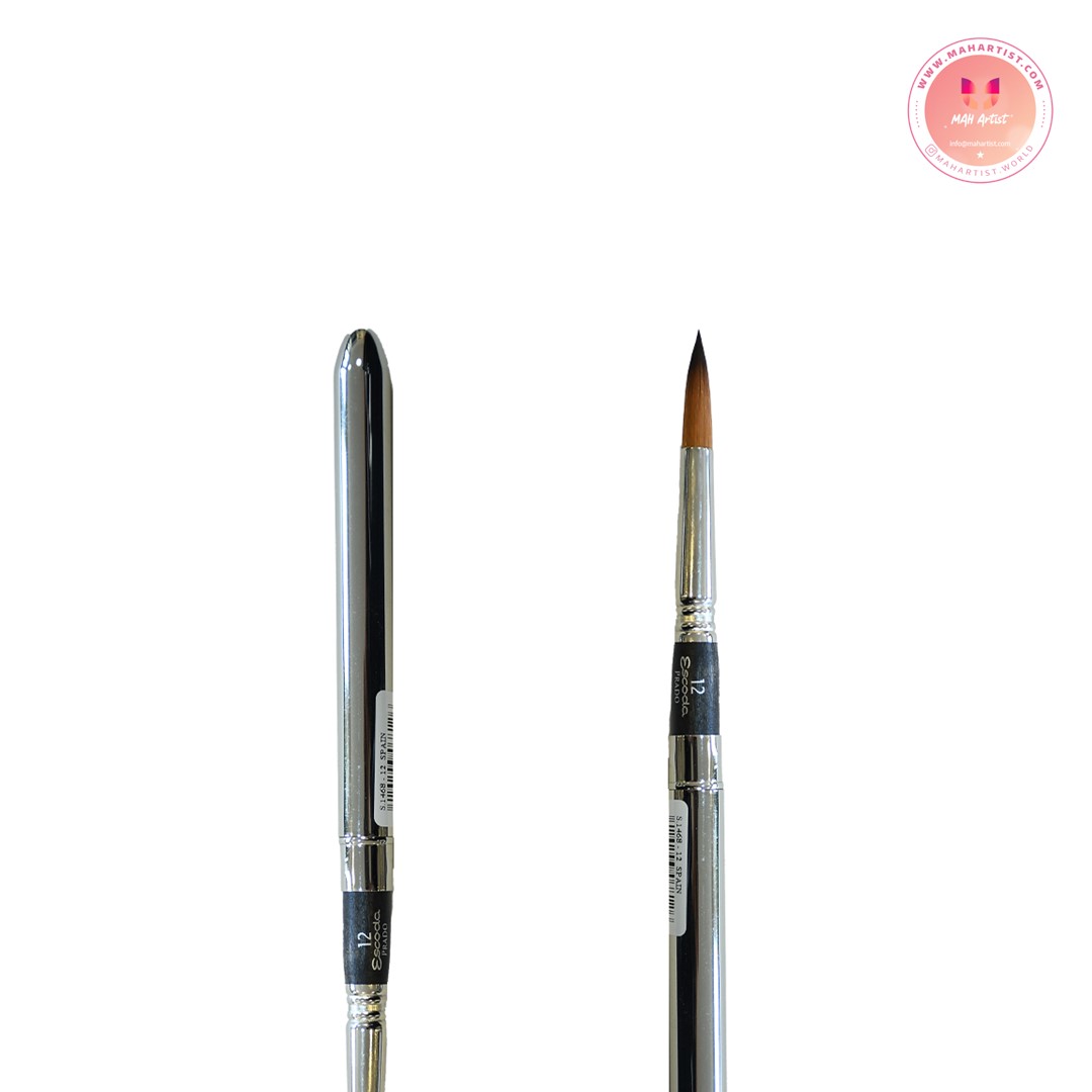 قلم موی اسکودا مسافرتی سرگرد مدل PRADO سری 1468 سایز 12