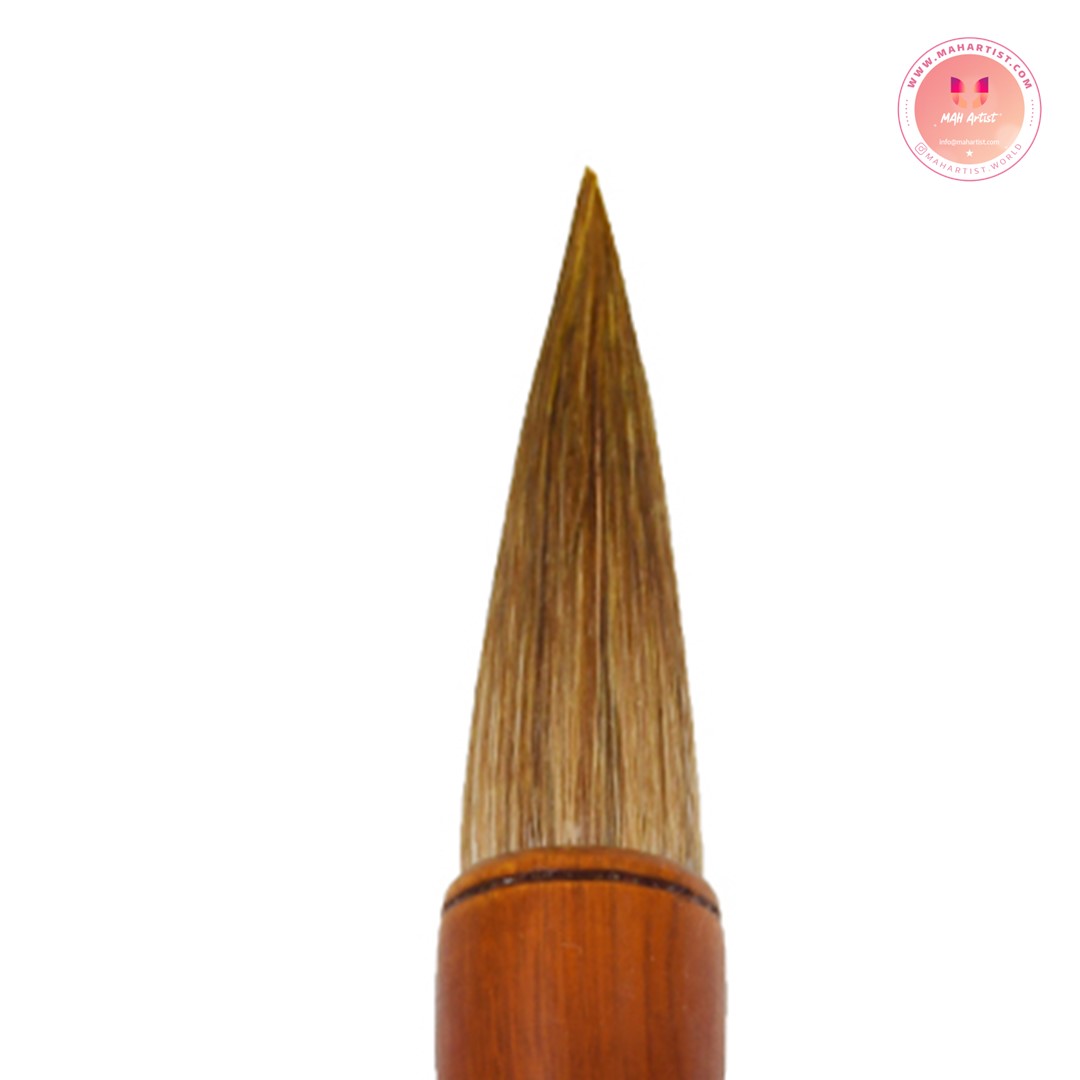 قلم‌ موی دست ساز دگان آرت با موی طبیعی گرگ (W) ساخت کشور کانادا – سایز 11