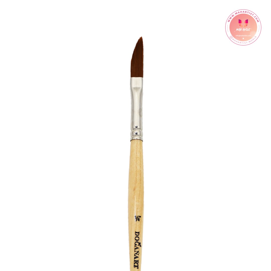 قلم‌ موی شمشیری داوینچی سری دگان آرت، دست ساز با موی مصنوعی ساخت کشور کانادا – سایز 1/4