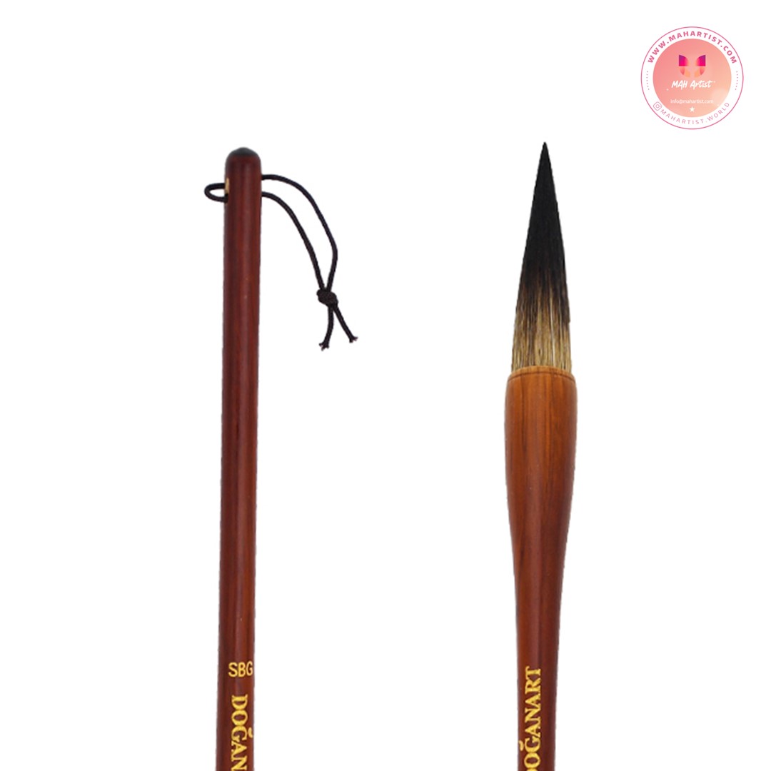 قلم‌ موی دست ساز دگان آرت با موی طبیعی  راسو (SBG) ساخت کشور کانادا – سایز 7