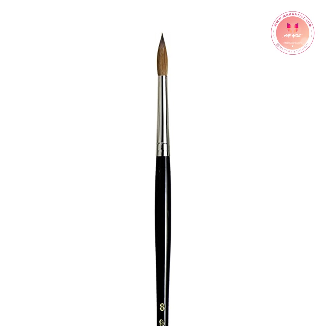 قلم موی داوینچی سر گرد مدل PURE KOLINSKY سری 1500J سایز 8