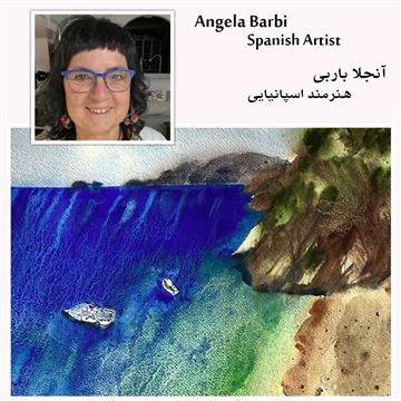 آموزش نقاشی آنجلا باربی (دریا)