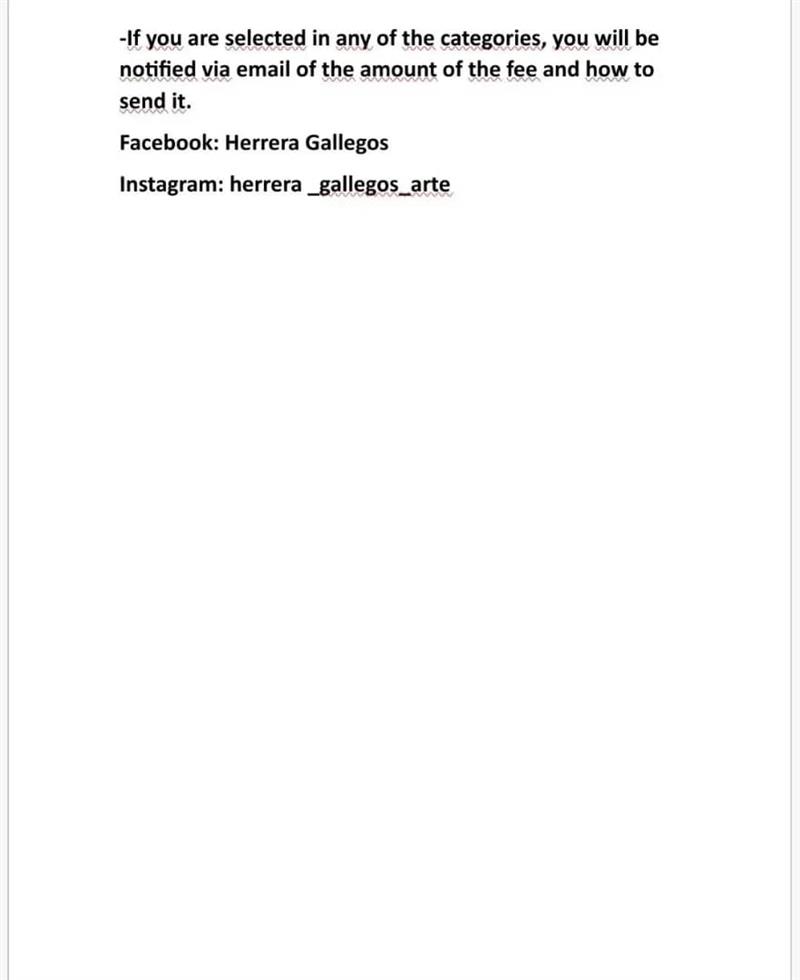 All amateur and professional artists over 15 years old all over the world participate. Mexican artists too They can participate.
