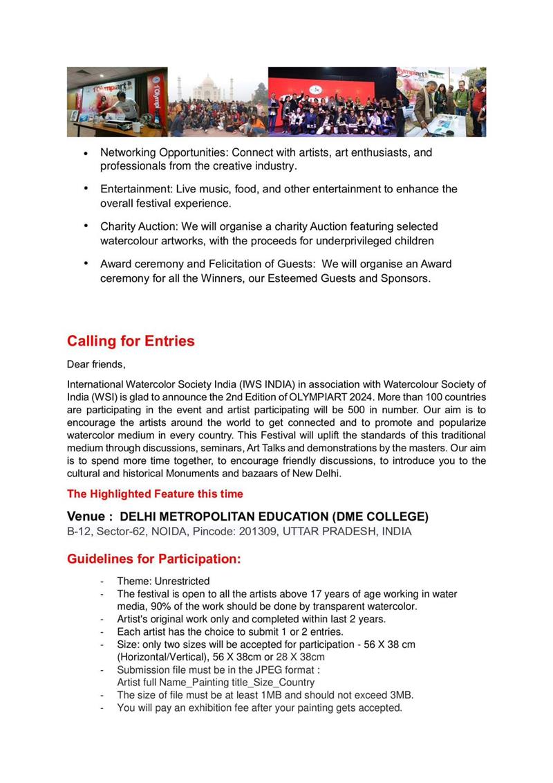 Indian Art Olympiad 2024