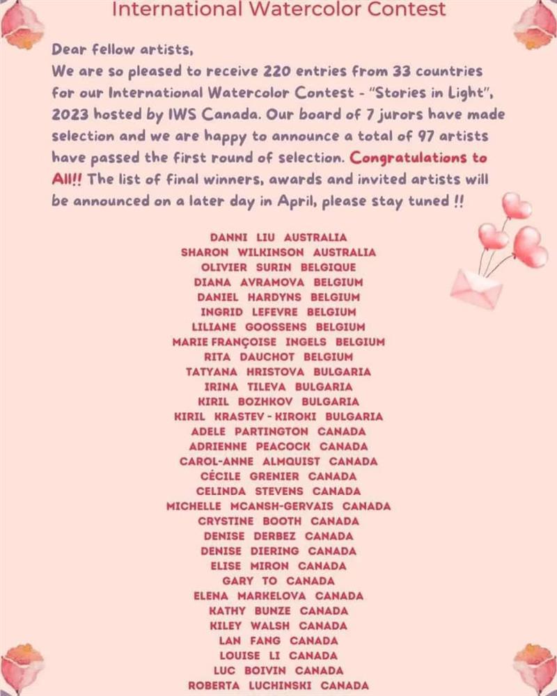 لیست پذیرفته شدگان جشنواره