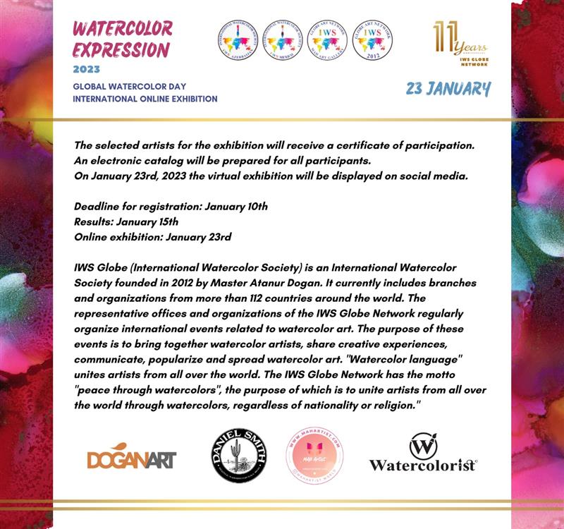 International call for watercolor Experssion