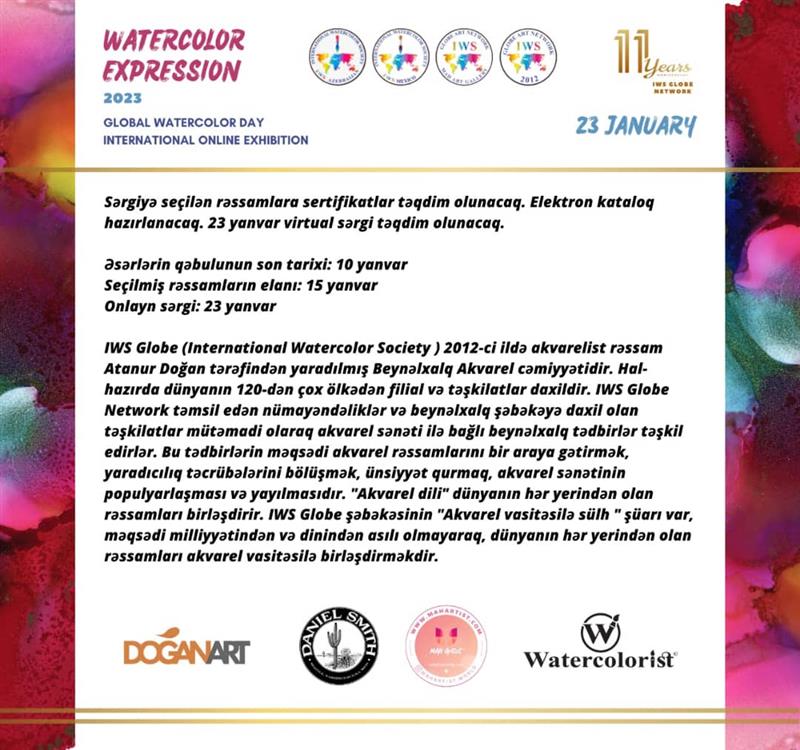 International call for watercolor Experssion