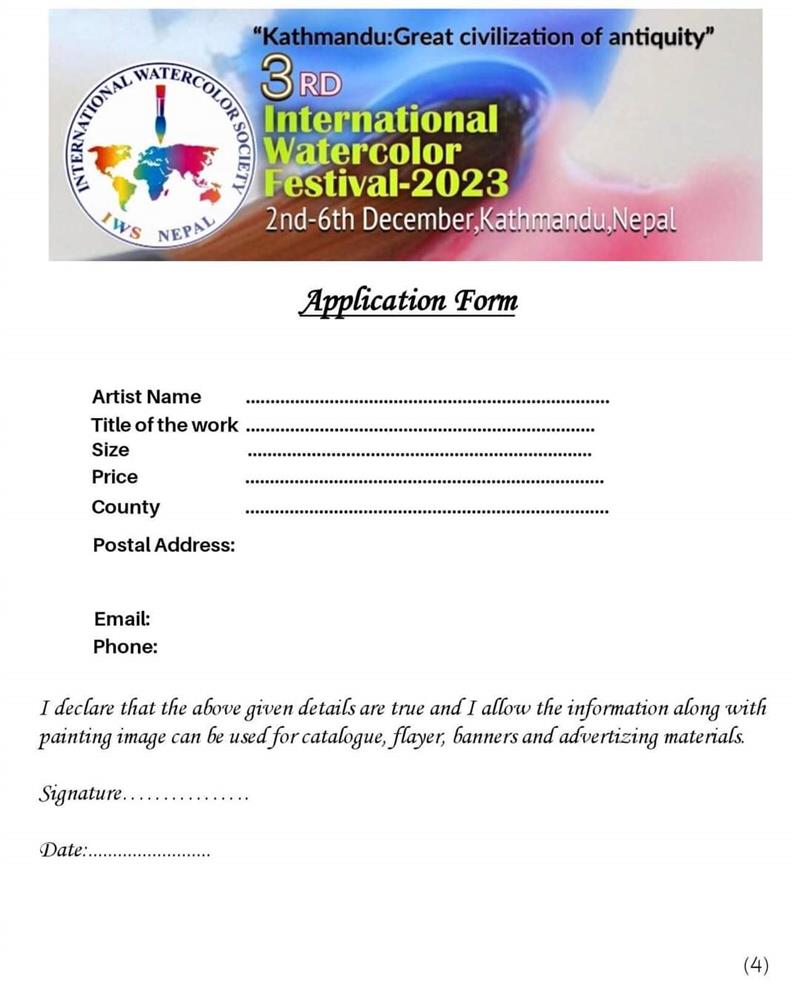 3rd International Watercolor Festival- 2023