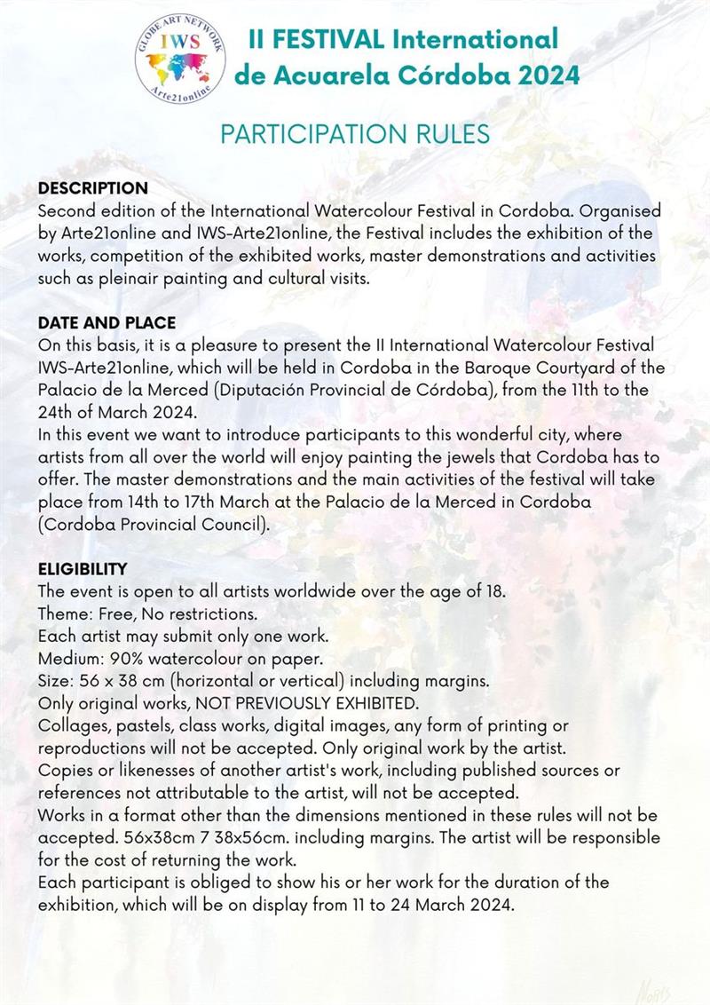 Second Festival International De Acuarela Cordoba 2024