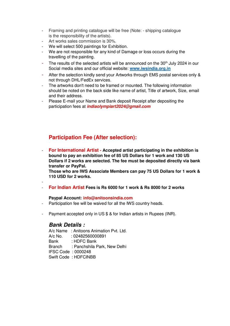 Indian Art Olympiad 2024