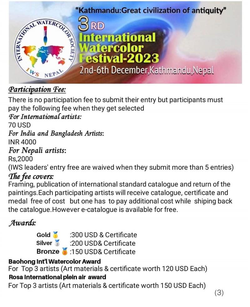 3rd International Watercolor Festival- 2023